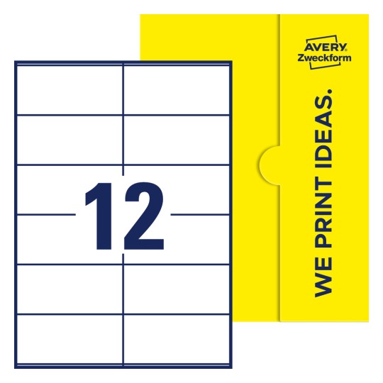 Rechteckige Etiketten - Rechteckige Etiketten, 105 x 48 mm