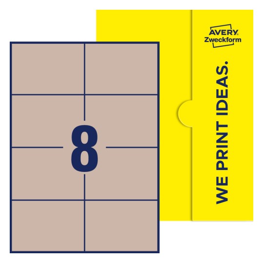 Rechteckige Blanko-Etiketten 105x74 mm - Rechteckige Etiketten, 105 x 74 mm