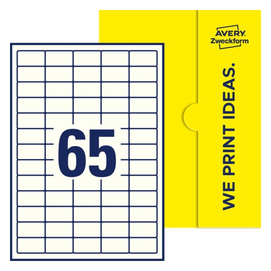 Rechteckige Etiketten - Rechteckige Etiketten, 38,1 x 21,2 mm
