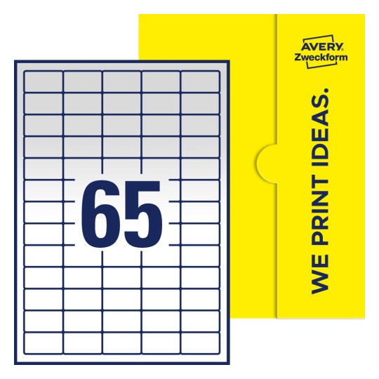 Rechteckige Etiketten - Rechteckige Etiketten, 38,1 x 21,2 mm