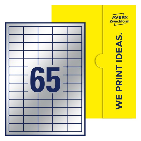 Rechteckige Etiketten - Rechteckige Etiketten, 38,1 x 21,2 mm
