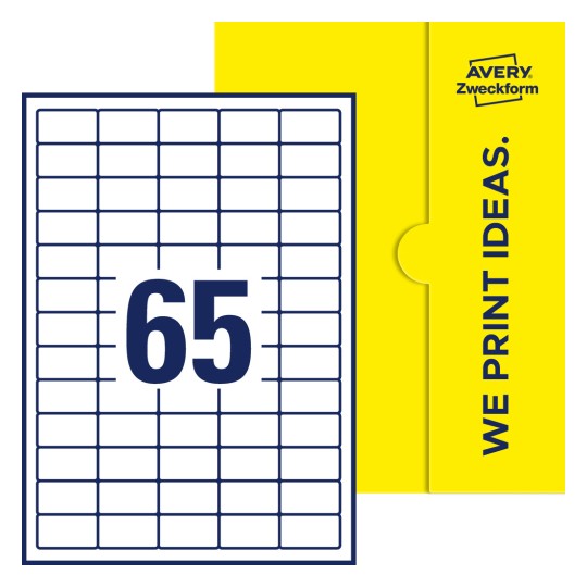 Rechteckige Etiketten - Rechteckige Etiketten, 38,1 x 21,2 mm