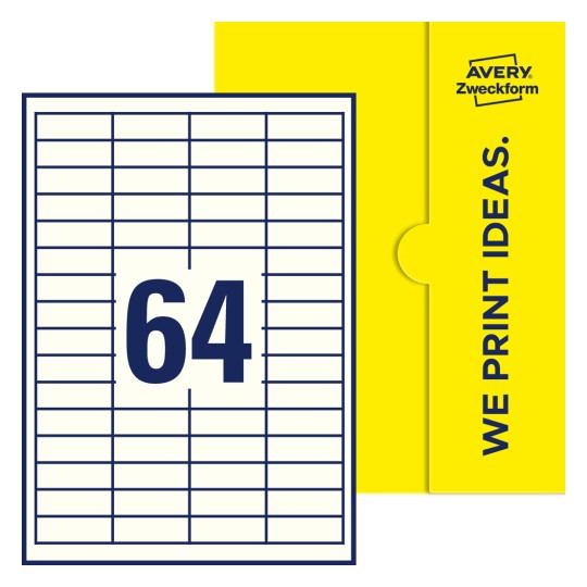 Rechteckige Etiketten - Rechteckige Etiketten, 48,5 x 16,9 mm