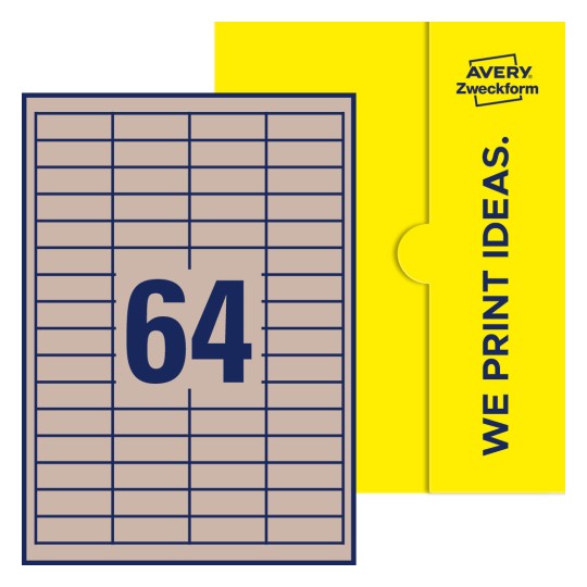 Rechteckige Etiketten - Rechteckige Etiketten, 48,5 x 16,9 mm