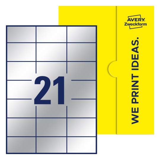 Rechteckige Etiketten - Rechteckige Etiketten, 70 x 42,3 mm