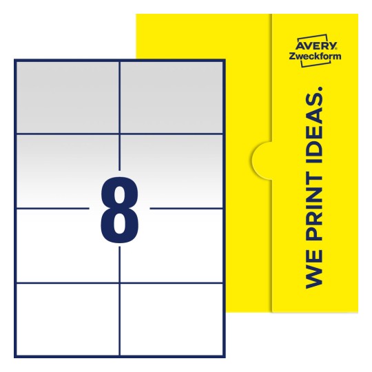 Rechteckige Blanko-Etiketten 105x74 mm - Rechteckige Etiketten, 105 x 74 mm