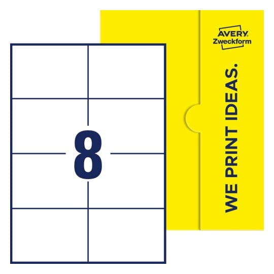 Rechteckige Blanko-Etiketten 105x74 mm - Rechteckige Etiketten, 105 x 74 mm