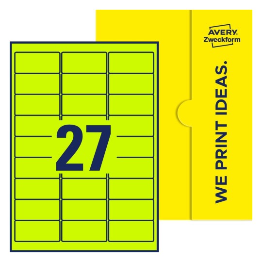 Rechteckige Etiketten - Rechteckige Etiketten, 63,5 x 29,6 mm