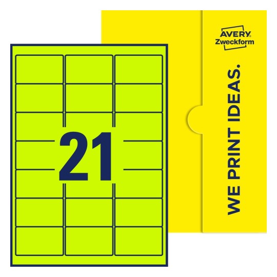 Rechteckige Etiketten - Rechteckige Etiketten, 63,5 x 38,1 mm