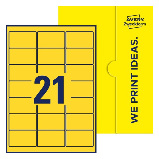 Rechteckige Etiketten - Rechteckige Etiketten, 63,5 x 38,1 mm