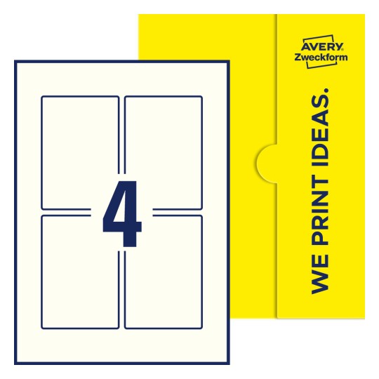 Rechteckige Etiketten - Rechteckige Etiketten, 75 x 110 mm