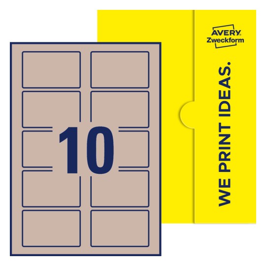 Packungsabbildung inlusive Stanze, Einzelbogen A4, Artikel 80x50-R, 80 x 50 mm, 10 Etiketten/Bogen - Rechteckige Etiketten, 80 x 50 mm