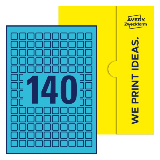 E-PPW-15x15-S - Quadratische Etiketten, 15 x 15 mm