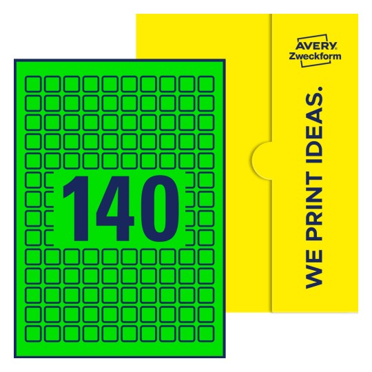 E-PPW-15x15-S - Quadratische Etiketten, 15 x 15 mm