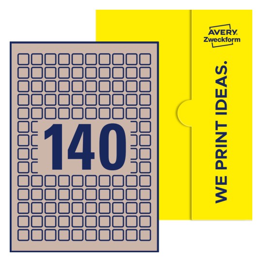 E-PPW-15x15-S - Quadratische Etiketten, 15 x 15 mm