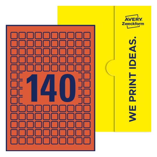 E-PPW-15x15-S - Quadratische Etiketten, 15 x 15 mm