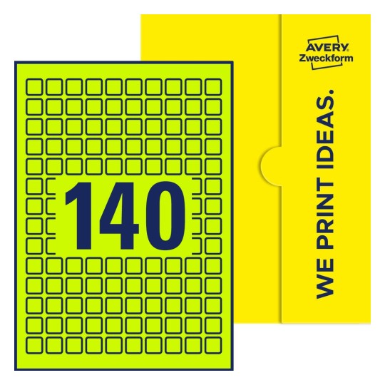 E-PPW-15x15-S - Quadratische Etiketten, 15 x 15 mm