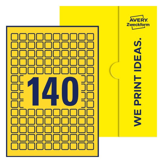 E-PPW-15x15-S - Quadratische Etiketten, 15 x 15 mm