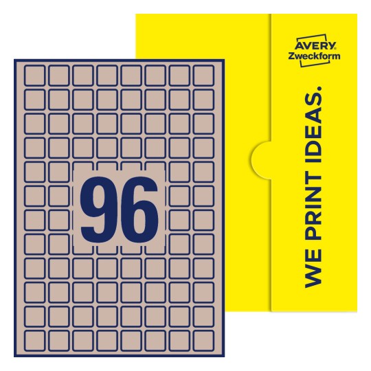 Quadratische Etiketten - Quadratische Etiketten, 20 x 20 mm