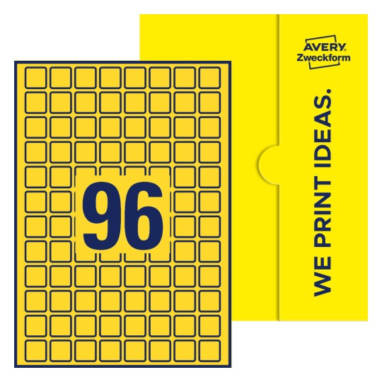 Quadratische Etiketten - Quadratische Etiketten, 20 x 20 mm