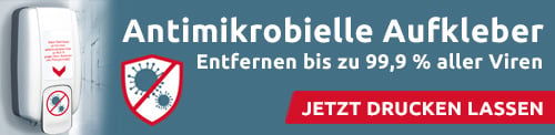 Antimikrobielle Aufkleber 