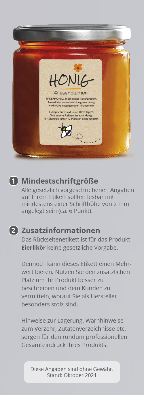 Gestaltungstipps für Honigetiketten
