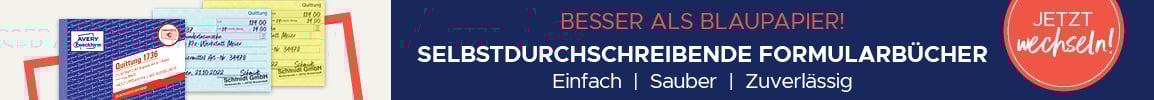Selbstdurchschreibende Formularbücher