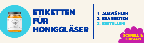 Erklärung zum vereinfachten Personalisieren von Honigetiketten.
