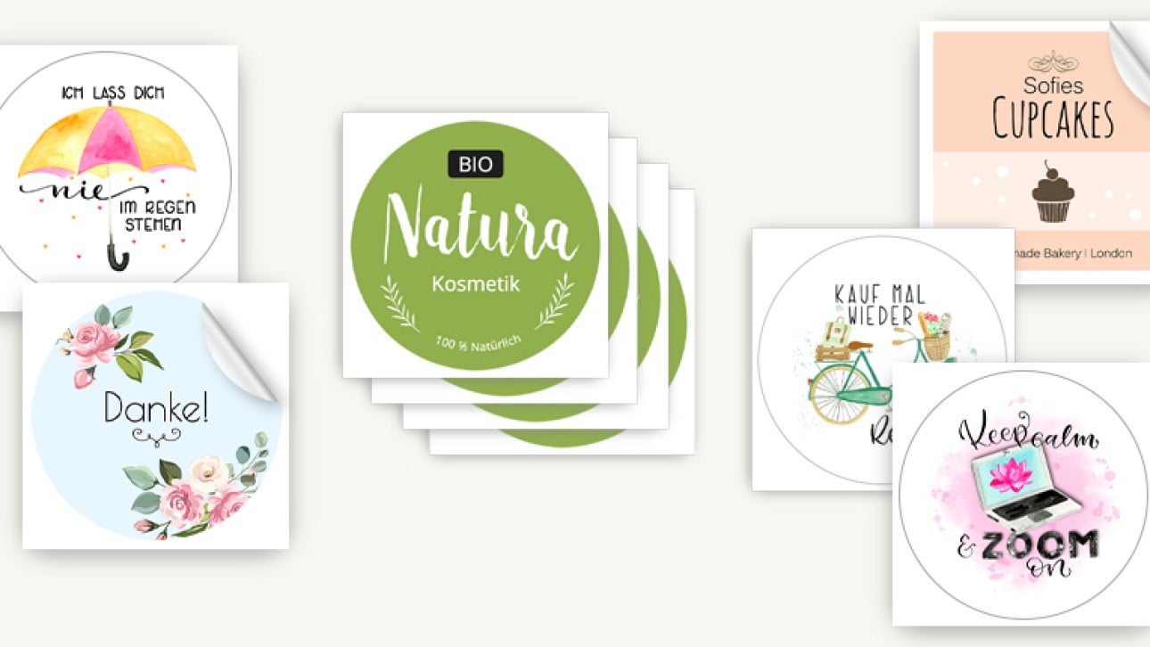 Sticker drucken lassen & selbst gestalten | Avery Zweckform