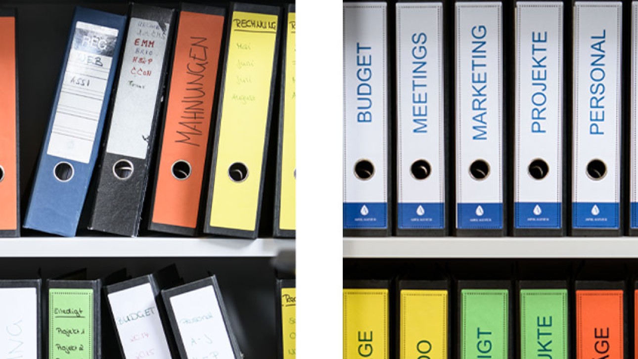 Ordner professionell beschriften | Avery Zweckform