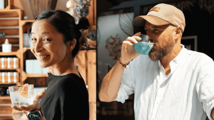 Die beiden Gründer von Koyi Gin