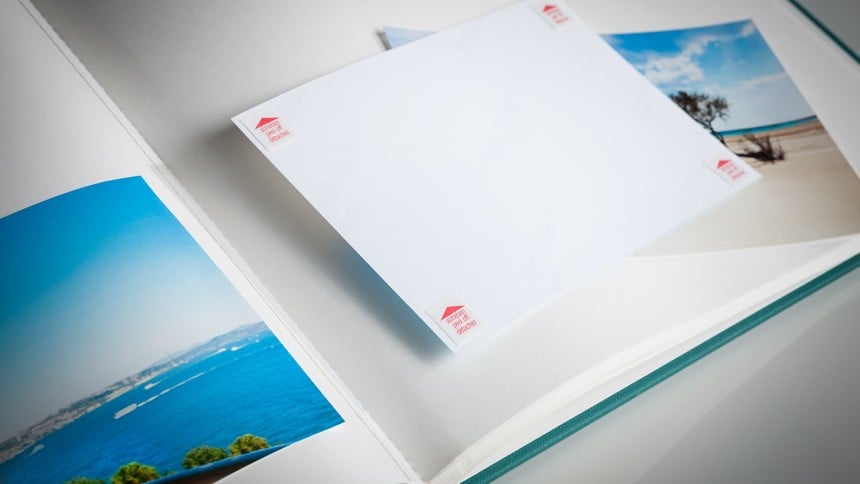 Etiketten zur Organisation als Fotokett
