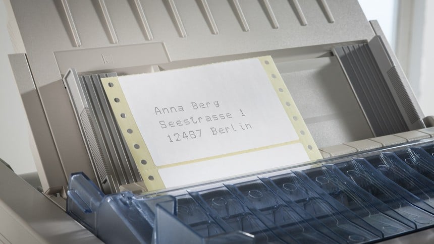 Universal-Etiketten für Matrixdrucker