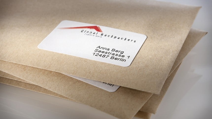 Recyclebare Adress-Etiketten