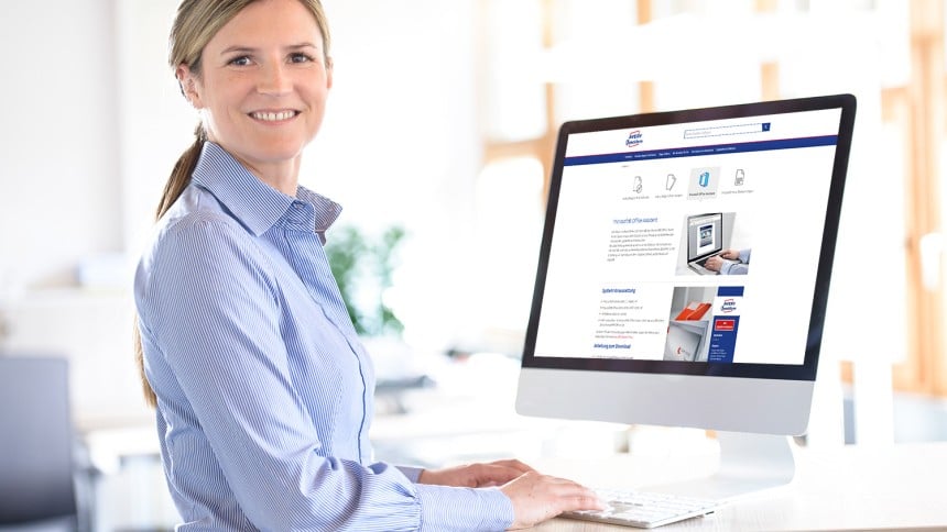 Assistent Startseite Frau
