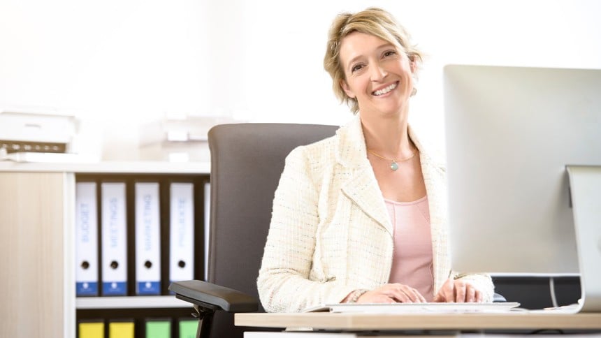 Büroorganisation Frau