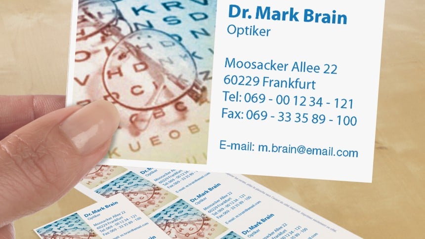Visitenkarten mit eigenem Design