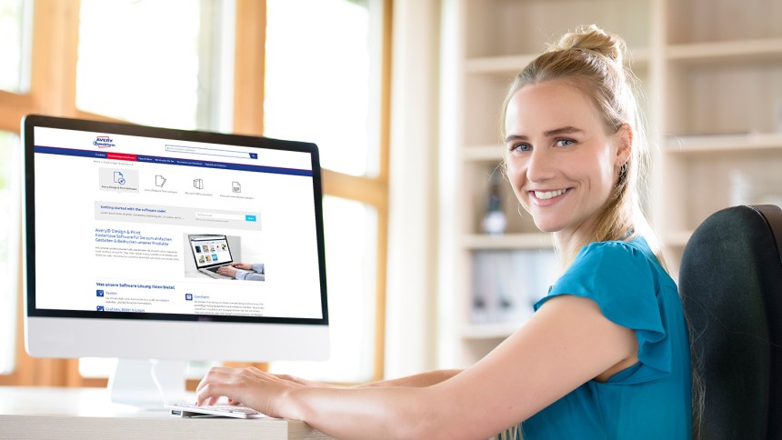 Software Startseite Frau