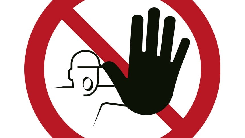 Verbotszeichen Halt