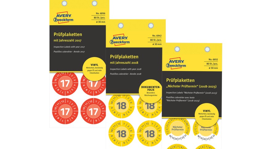 Pruefplaketten Sortiment