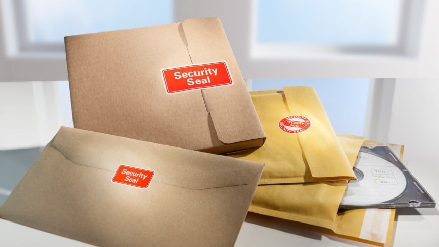 Sicherheitssiegel für den Paketversand