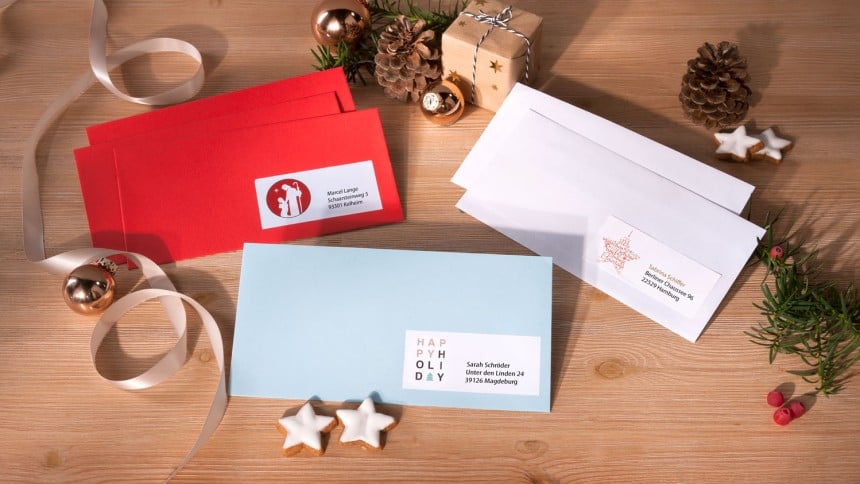 Weihnachtspost individuell gestalten