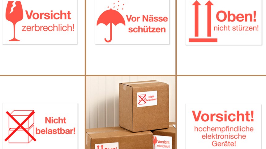 Dhl Aufkleber Vorlage : Warnetiketten zum Selbstbedrucken | Avery Zweckform