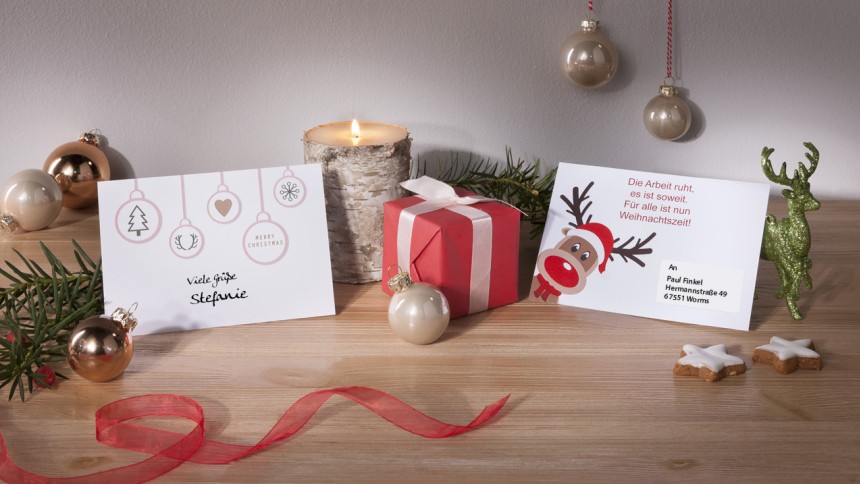 Weihnachtskarten gestalten | Avery Zweckform