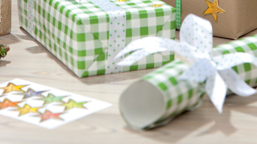 Weihnachtsstiker im Spender