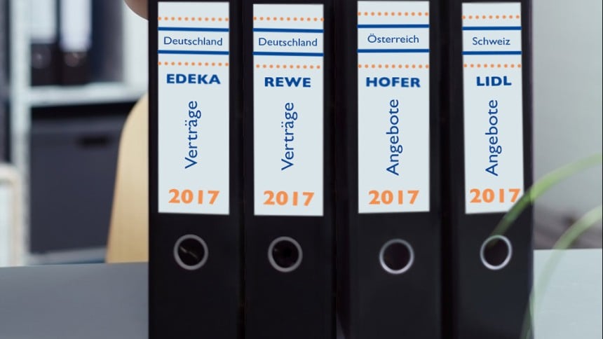Ordnerrücken mit Logo