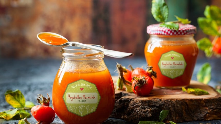 Hagebutten-Orangenmarmelade