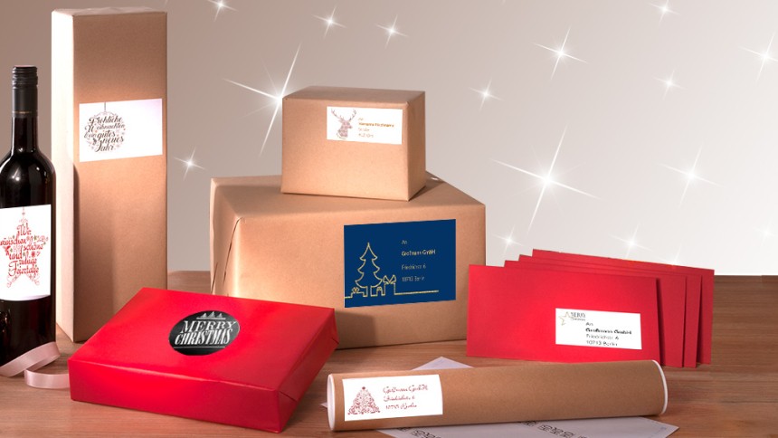 Weihnachtsmotive Für Adressaufkleber Geschenke Et Avery Zweckform