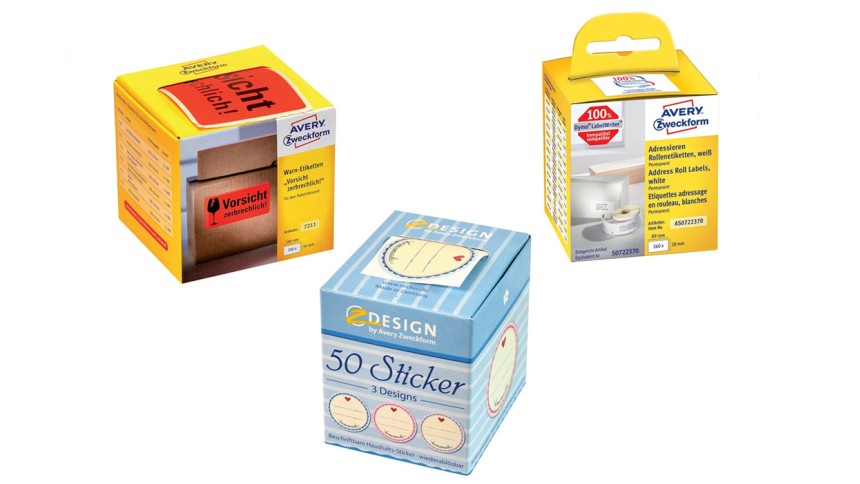 Rollenetiketten Rollensticker Aufkleber auf Rolle