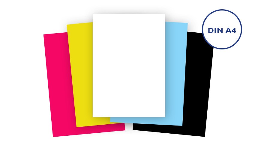 Materialauswahl Digitaldrucketiketten im A4 Format